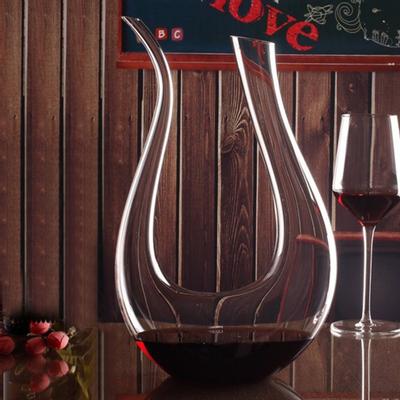 Decantor de Vin 1500ml Creativ Curăță Ușor Capacitate Mare Mare Decantor de Cristal Mare Făcut Manual pentru Petrecere
