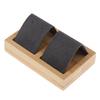 Bamboo Wooden Drop Earrings Ear Studs Display Rack Organizer 1 Slot White
