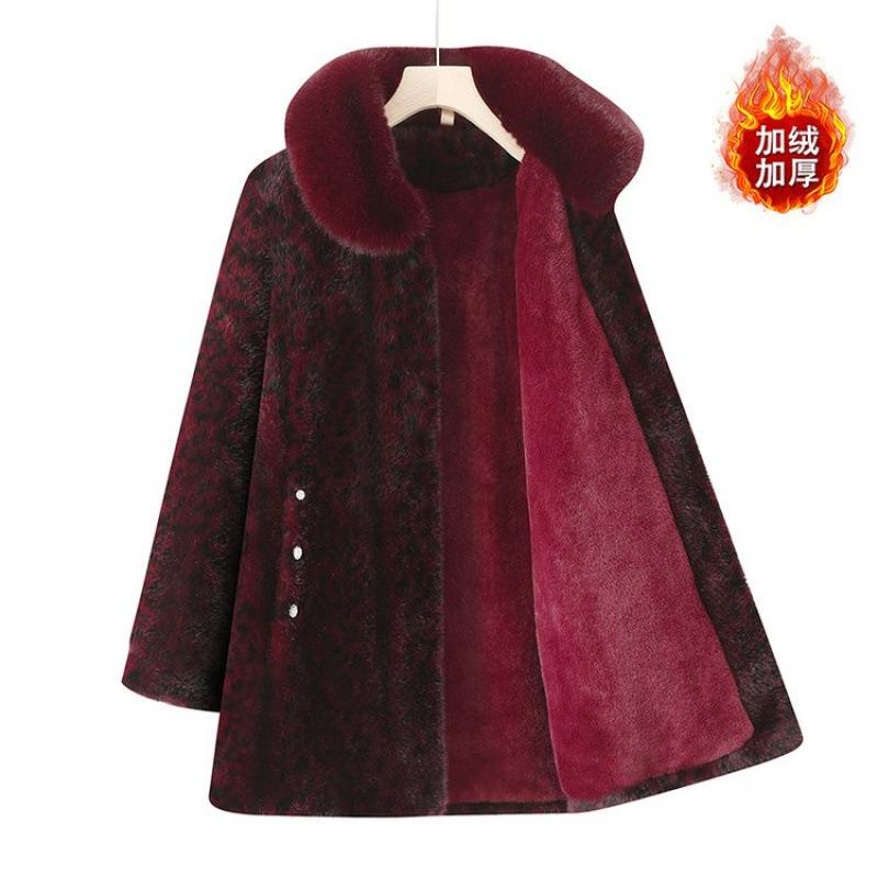 Winter Winter Warm Coat Mink Jacket Piled Thickened Women's Cotton-padded Clothes Women's