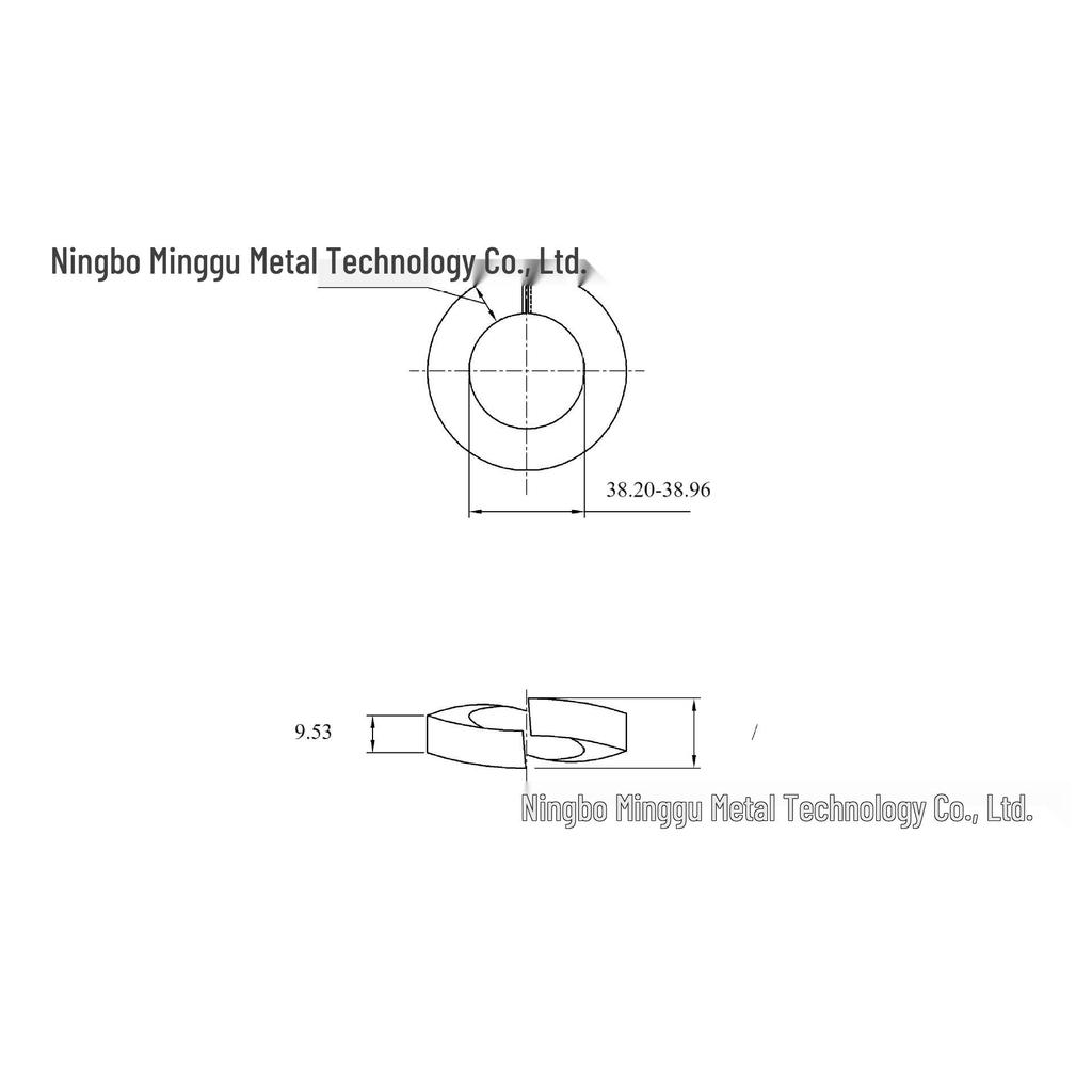 8x10x1/4~1-1/2" Galvanized Blackened Spring Lock Washers, High-Strength, Anti-Loosening, US & British Standards
