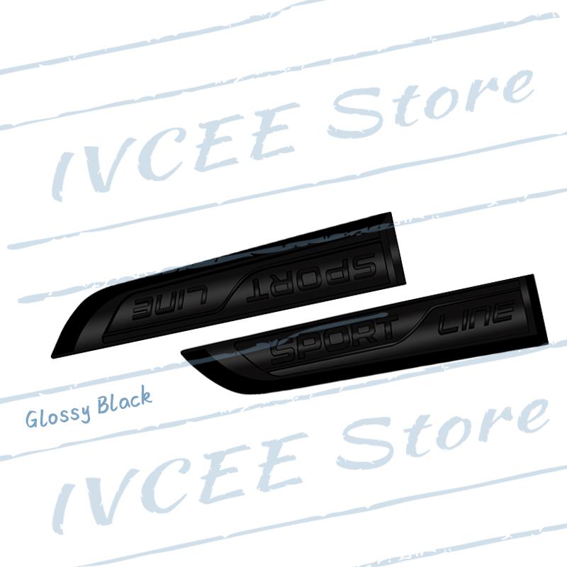 1 Set Auto Metaal Sportlijn Embleem Zijdebody Badge Sticker Voor Skoda Kodiaq Karoq Superb Octavia Fabia Rapid VRS 4X4