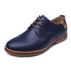 Premium Fashion Casual Pu Leather Men Business Shoes In Brown Black Blue Sizes 6-13