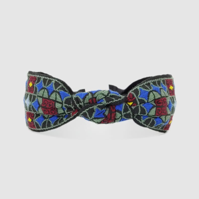 LALA Ethnic Lattice Hairband - DGRAY