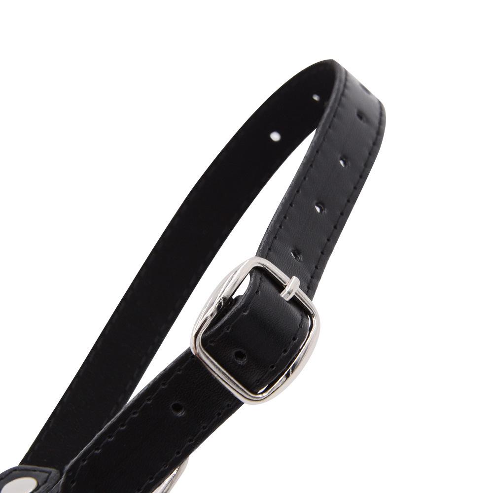 Oral Fixation Ring Adjustable PU Leather Flirting Sex Toys O-Ring Open Mouth Gag Sex Toys Couples Roleplay BDSM Bondage Sexual