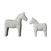 2 ks Dřevořezba Socha koně Abstraktní Umělecká Figurka poníka Zvířecí socha Ozdoba pro domácí kancelář Stolní dekorace