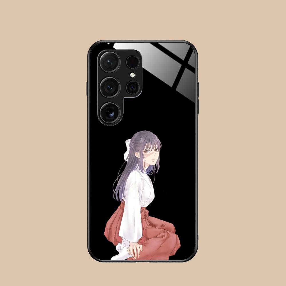 JJK Utahime Iori Glass Mobile Phone Case for Samsung Galaxy S26 S25 S24 S23 S22 S21 S20 Note20 Plus FE Ultra Colorful Cover