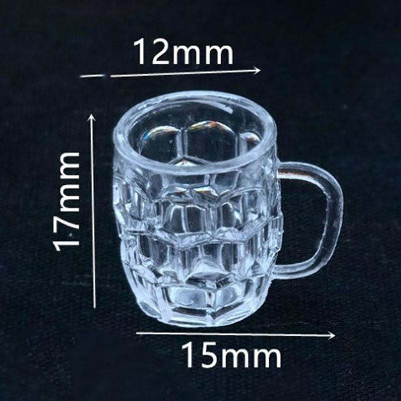 1/12 Dollhouse Miniature Beer Mug Mini Drinks Toy for ob11 bjd Decoration New