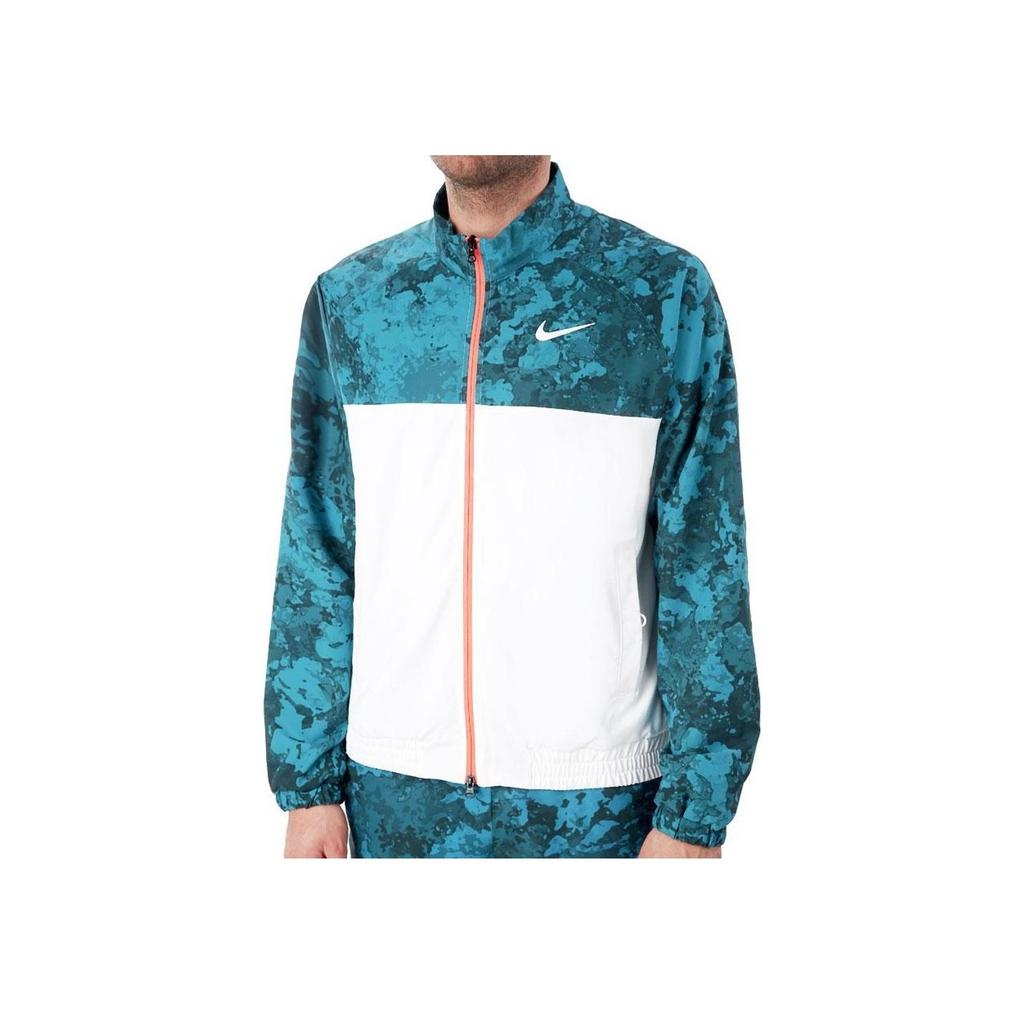 Nike Court Patchwork Tennis Jacket Men Outerwear Abyss-Green DA4063-301
