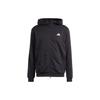 Men's Knit Training Full-Zip Hooded Jacket Black IT4308