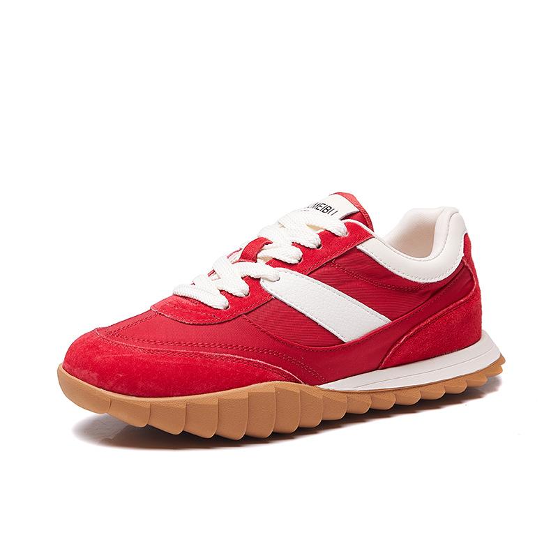 

Новые женские кроссовки, модные спортивные одинарные кроссовки на толстой подошве 40 красный