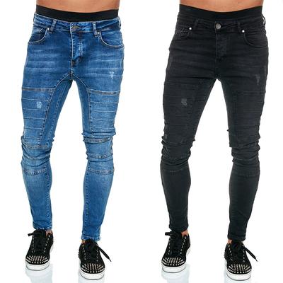 Nieuwe motorfiets skinny jeans voor heren Skinny jeans voor heren