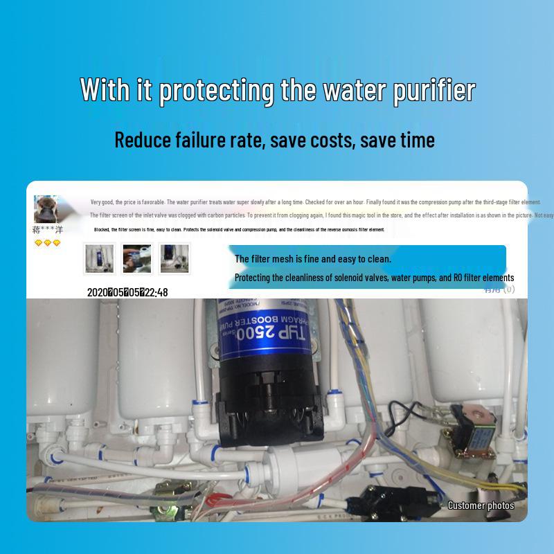 Quick Connect Micro Pre-filter: Stainless Steel Washable Sediment Filter for Water Purifiers