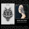 Japanese Traditional Tattoo Waterproof Sticker: Men's Long-lasting Floral Arm Pattern.