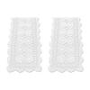 T02C!2X Cotton Handmade Crochet Lace Table Runner White Rectangle Coffee Table Dresser Decor
