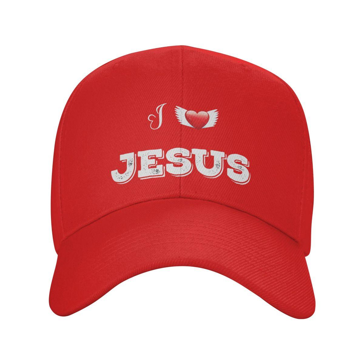 I Love Jesus God Cross Print Baseball Caps Fashion Men Women Hats Casual Cap Sports Baseball Hat Casquette One Size