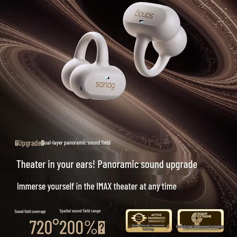 SANAG Z50 Ultra Open-Back Ear-Clip Bluetooth Sports Earphones