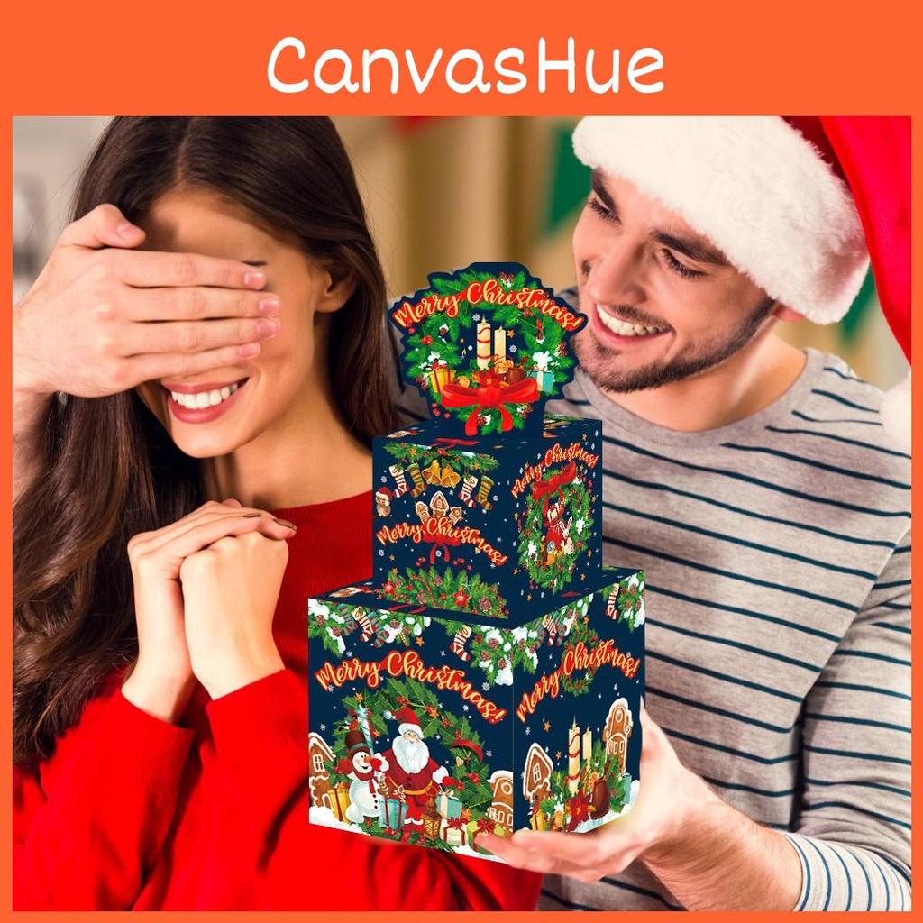 Partygrüner Weihnachtskranz mit Spardose für Weihnachtsfeier, Geschenkvergabe