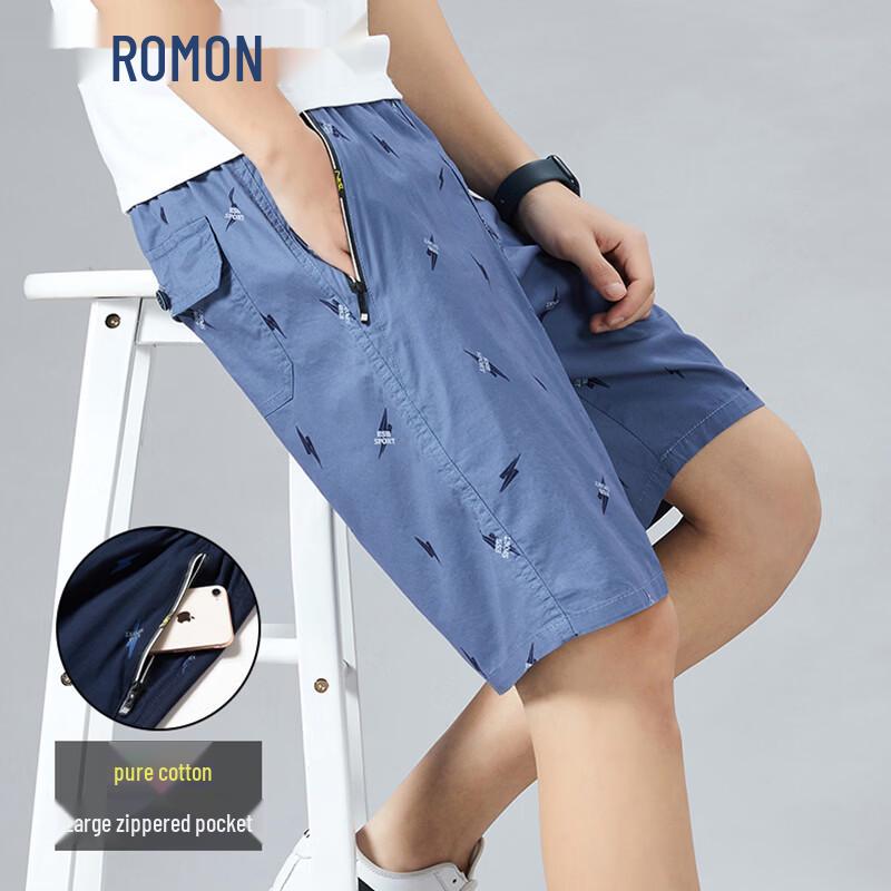 

ROMON Men s Loose Casual Workwear Beach Shorts 5XL