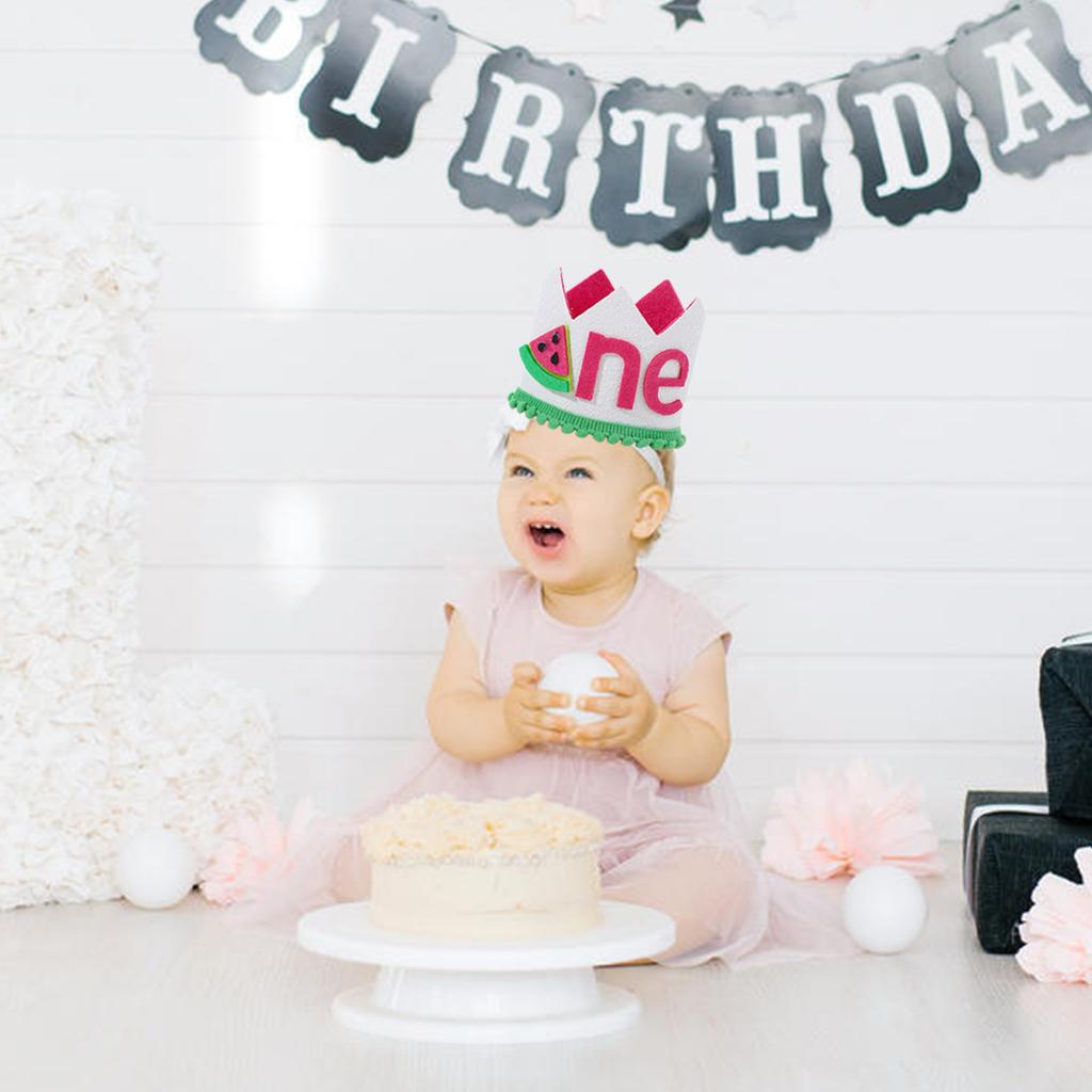 Adorable First Birthday Party Hat Unisex Baby First Birthday Party Hat Soft and Gentle Baby Hat for Parties Favor