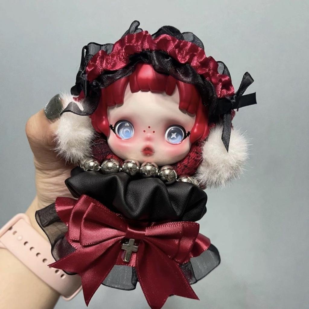 SP Baby Clothes Light Weaving Garden Winter Movement Vinyl Plush Skullpanda Clothes Second Generation [excluding Dolls]