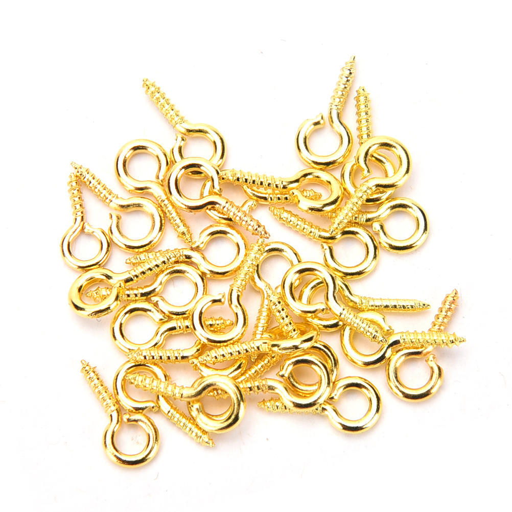 100 Pcs/Lot 8Mm 10Mm Small Sheep Eyes Nail Screw For Beaded Pendant