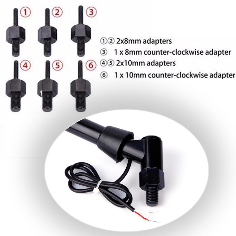 Motorcycle Rearview Mirrors LED Turn Signals Lights for Hyosung GT125R GT250R GT650R Kawasaki Z750S Ninja 250R