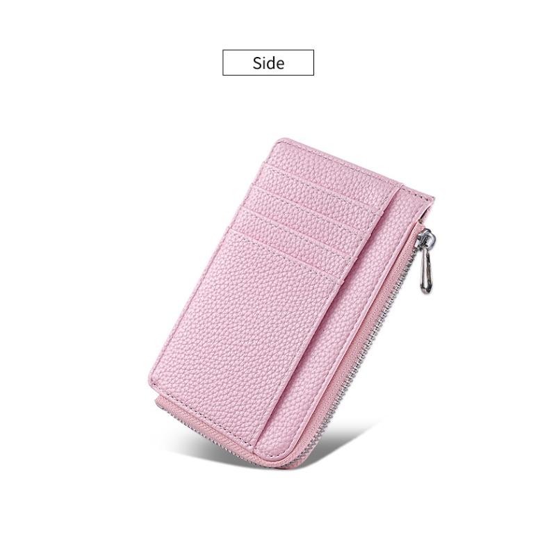 New card bag fashionable ultra-thin zipper wallet multi-card position large capacity card bag card holder