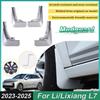 Für Lixiang L7 Zubehör Li L7 2024 2025 4 Stück Lackierte Auto Frontschmutzfänger Spritzschutz Hinten Schmutzfänger Kotflügel Räder Auto Zubehör