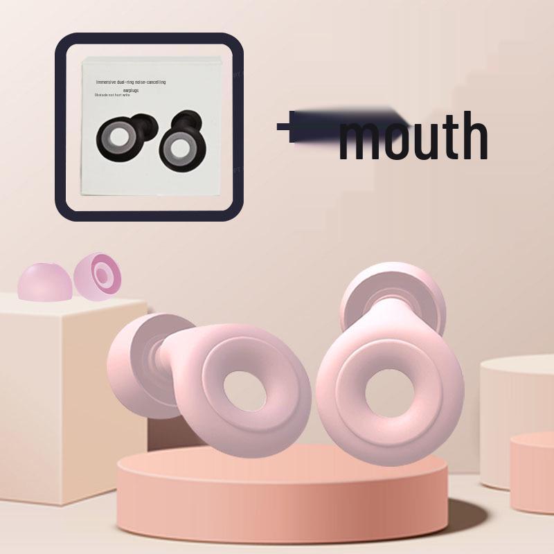 Silicone Soundproof Earplugs for Sleep & Travel - Noise Reduction for Dorms & Airplanes