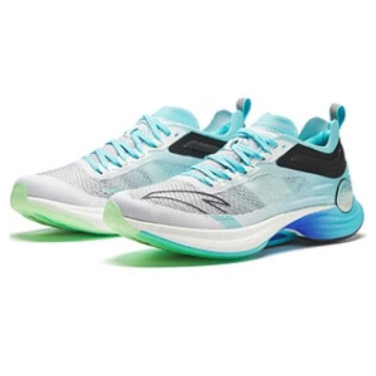 New Anta Mach Pro Cushioning Wear Resistant Low Top Running Shoes Men's Blue 112345595-1