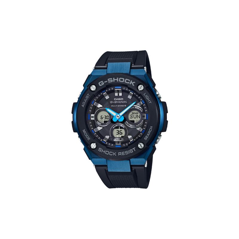 

Casio G-STEEL Series-W Disc Dual Display Fashionable Business Casual Sports Waterproof Quartz Movement Japanese and Korean Watch Men s GST-W300G-1A2PR чорний