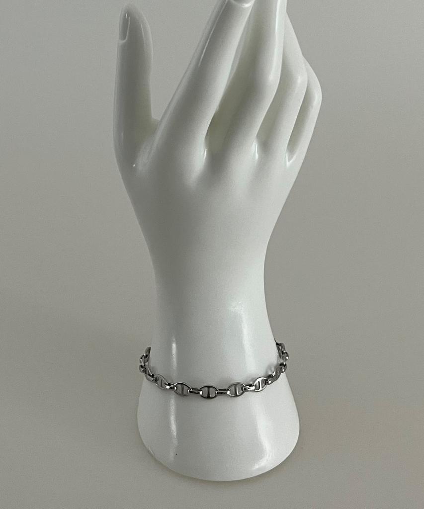 Sexto [Bracelet][Surgical Steel] 51 Chain Bracelet Silver