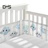 Breathable Mesh Crib Liner with Double-Sided Straps Baby Crib Safety Mesh Barrier Easy Installation Limb Protection Crib Bumper