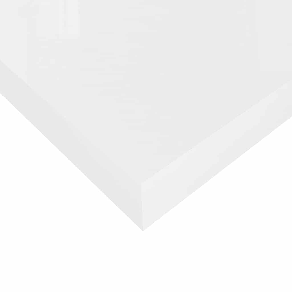 Floating Shelf High Gloss White 120 X 23.5 X 3.8 Cm MDF