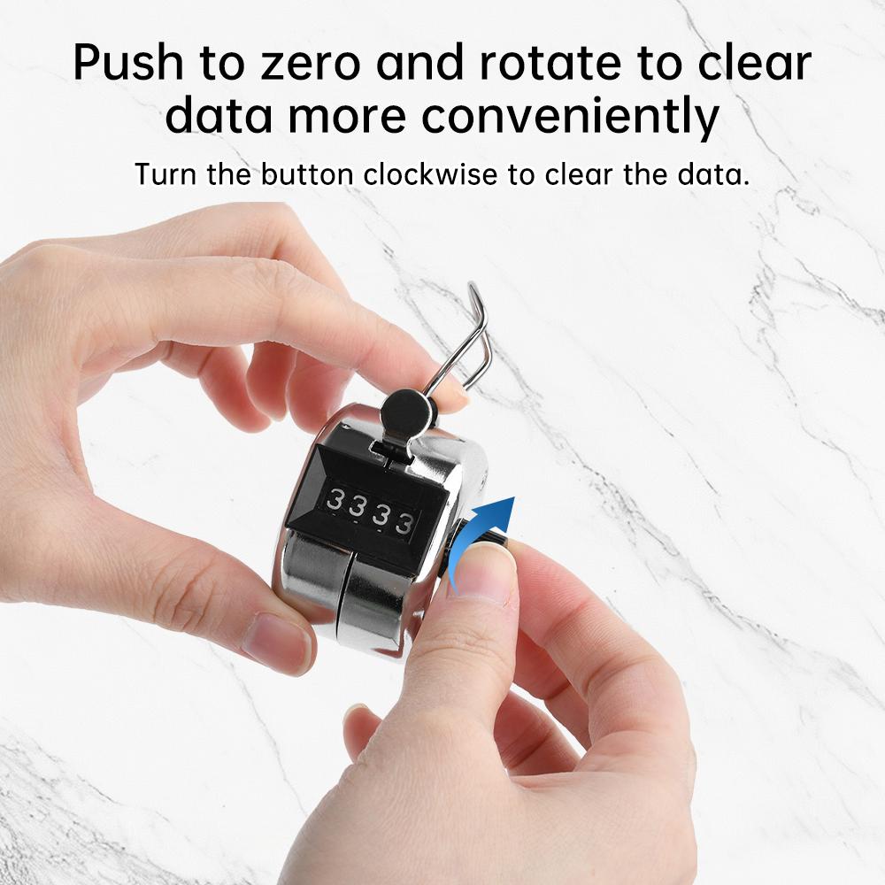 4-Digit Hand-Held Digital Tally Counter Golf Clicker Training Mini Mechanism Number Counter for Sports And Games 1
