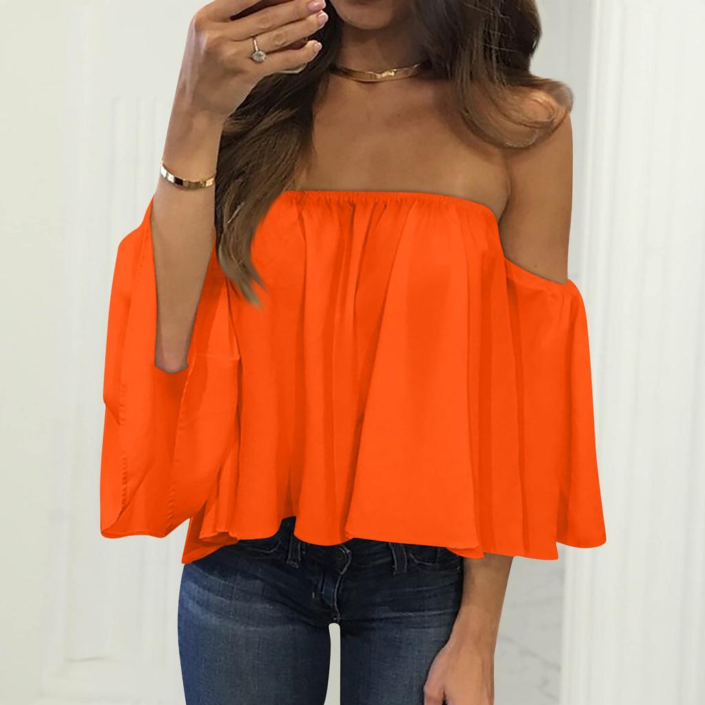 Women's Tube Top Solid Color Strapless Sexy Top