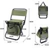 Portable Camouflage Folding Outdoor Stool with Ice Pack - Three-in-One Camping, Fishing, Leisure Chair