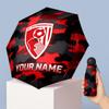 Bournemouth Football Manual Five Fold 8 Rib Umbrella Support Custom Text, Lightweight Travel Umbrella