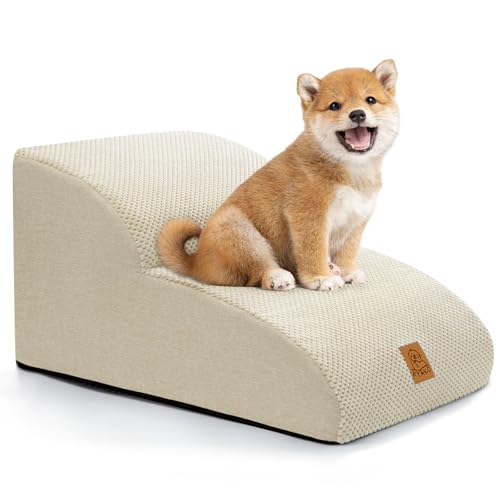 Dog Stairs, Pet Ramp, 2-Step Up, 35D High-Resilience Dog Steps, Dog Slope, Dog Steps, Pet Stairs, Dog Steps, Pet Stairs, Dog Steps, Dog Slope, Step-Le