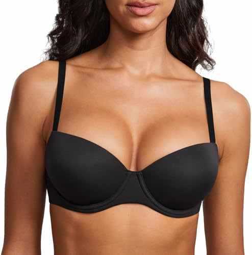 DOBREVA Soutien-gorge Balconnet Ligerement Rembourré pour Femme T-shirt Sup