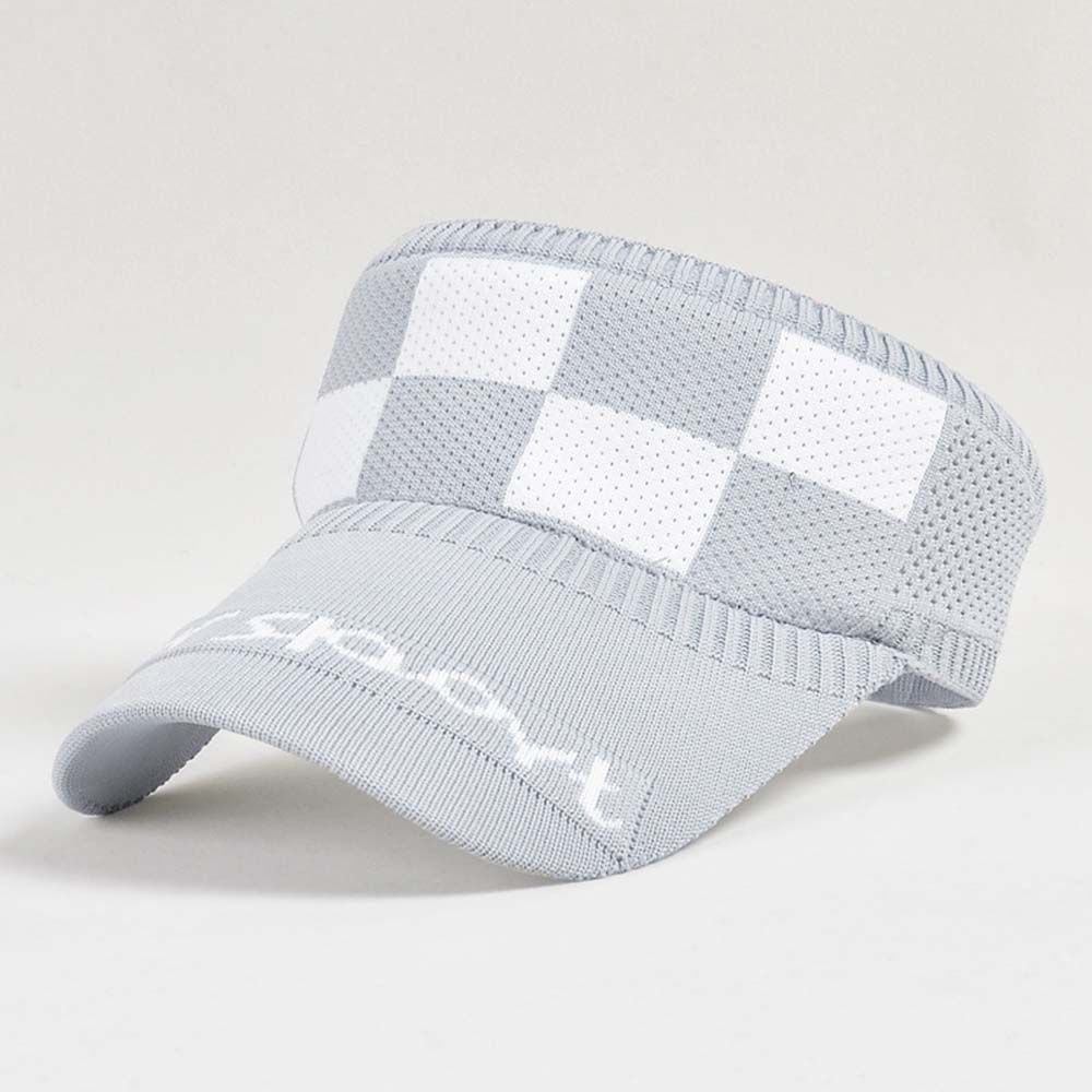 

Шляпа Спортивная шляпа Пляжная кепка Клетчатая Шахматная Кепка с козырьком от солнца Солнечная шляпа Солнечная кепка Бейсболка Шляпа с открытым верхом серый