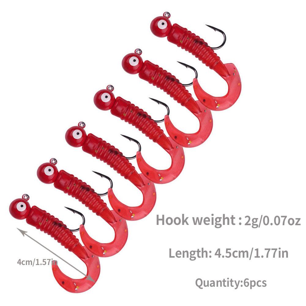 5 szt./4 szt./worek haczyk jigowy z miękką przynętą Pesca Wobler Sztuczna przynęta silikonowa przynęta Okoń Morszczuk Wędkowanie karpiowe miękki ogon przynęta na okonia