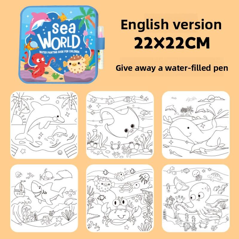 Toys DIY Educational Magic Water Drawing Book Doodle Water Drawing Book Coloring Books Birthday Holiday Gifts for Children