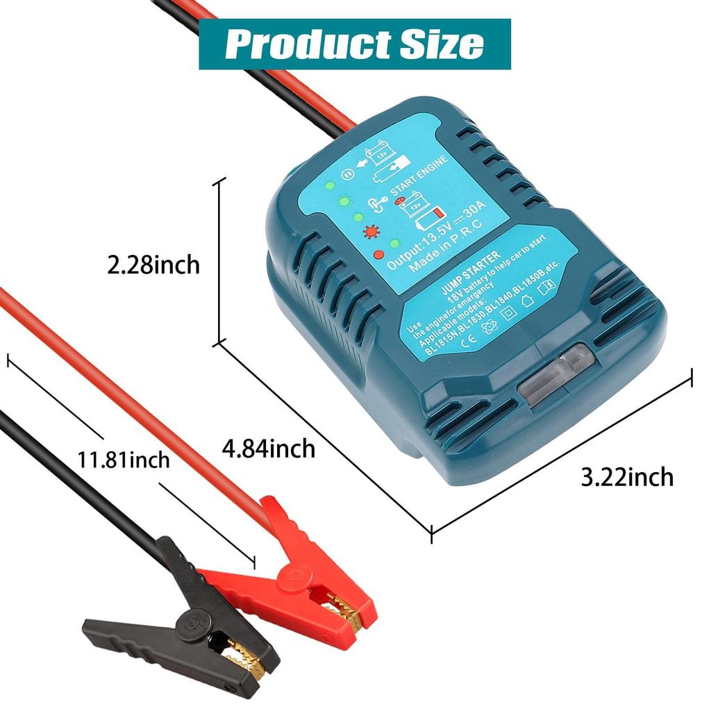 Car Jump Starter Car Jump Box Portable Jumper Mobile Power Supply BL 18V -Ion