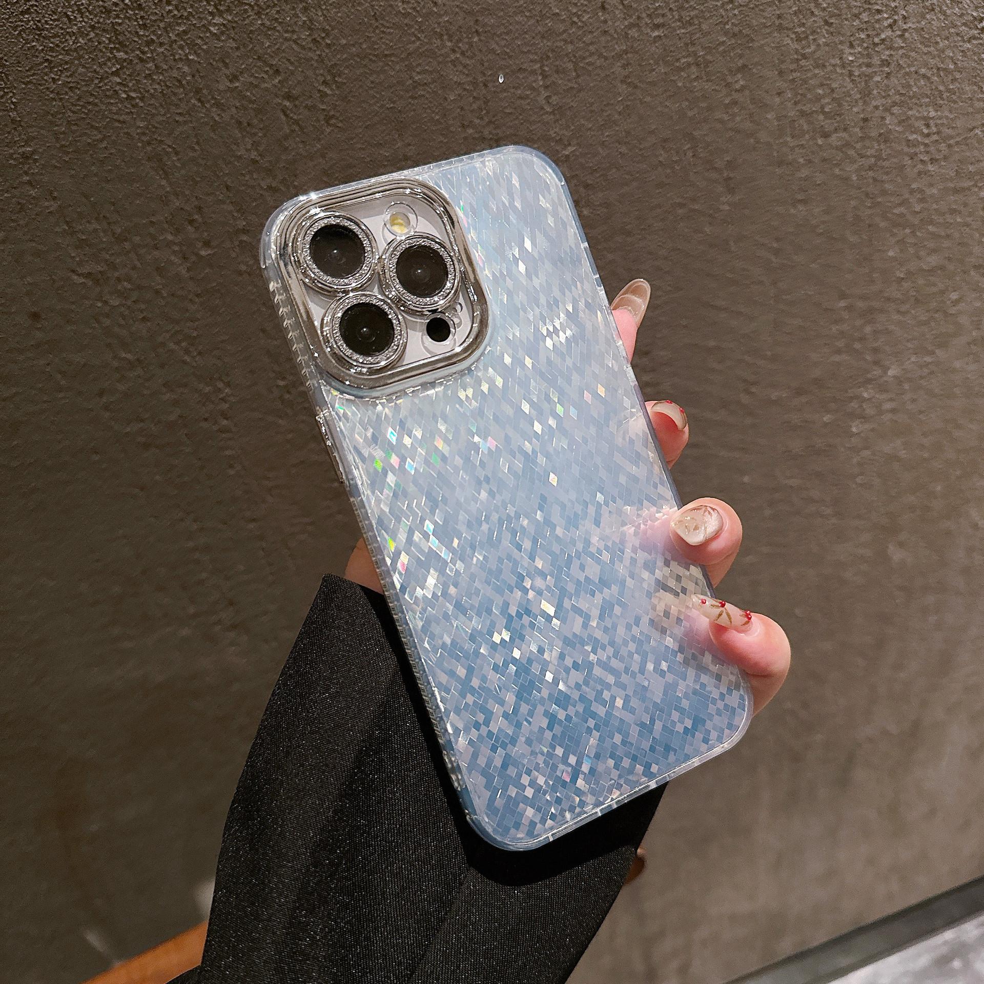 

Чехол для телефона с лазерным красочным ромбовидным узором для Apple 11/12/13/14/15 For iphone 11