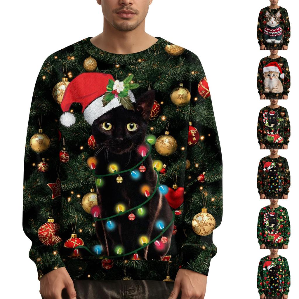 Men's Christmas Printed Collar Sweater
