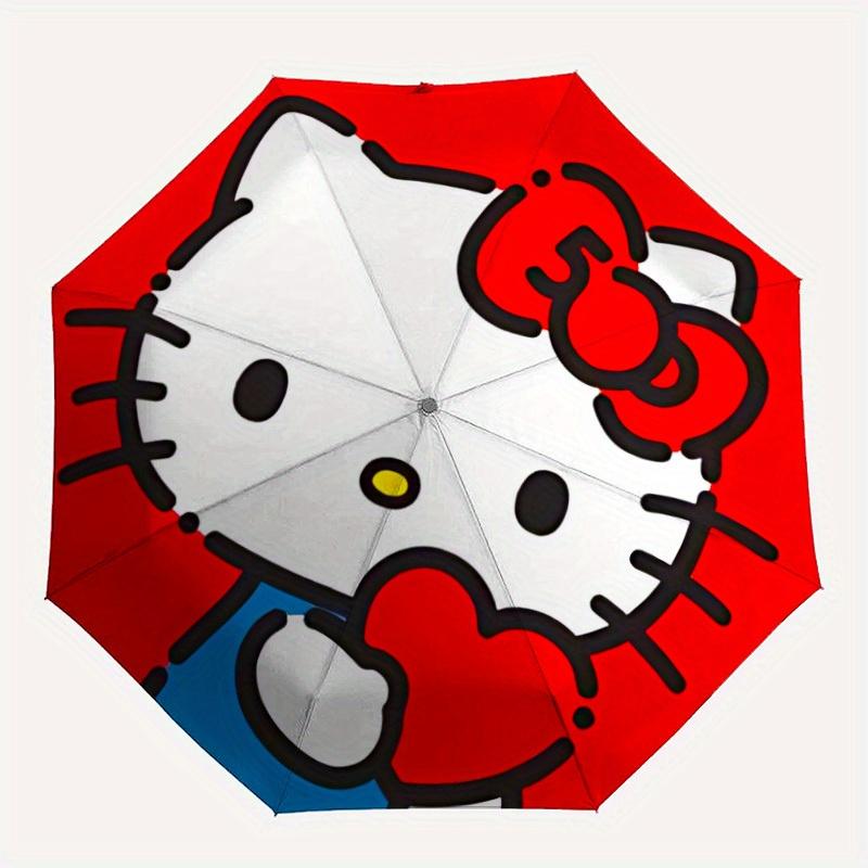

1pc Hello Kitty Automatic Umbrella - 8-Rib Foldable Design, Outdoor Adventures, Durable Canopy Material yy250823173
