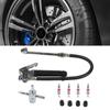 Universal Car Truck Motorbike Flexible Hoses 20–120PSITire Pressure Gauges Air Inflators 1/4NPT OffsetChuck
