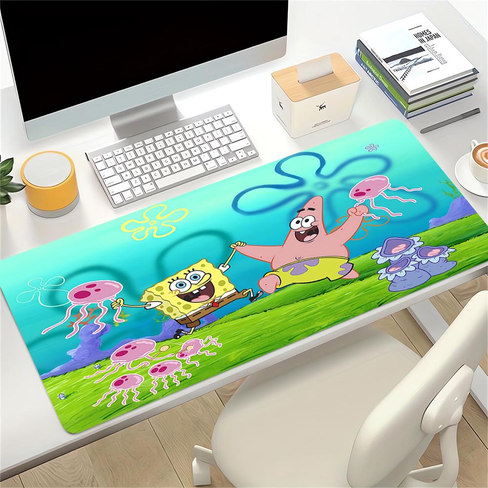 Spongebob Patrick'S Adventure Large Gaming Mouse Pad Nonslip Rubber Base Waterproof Desk Mat For Office Pc Laptop