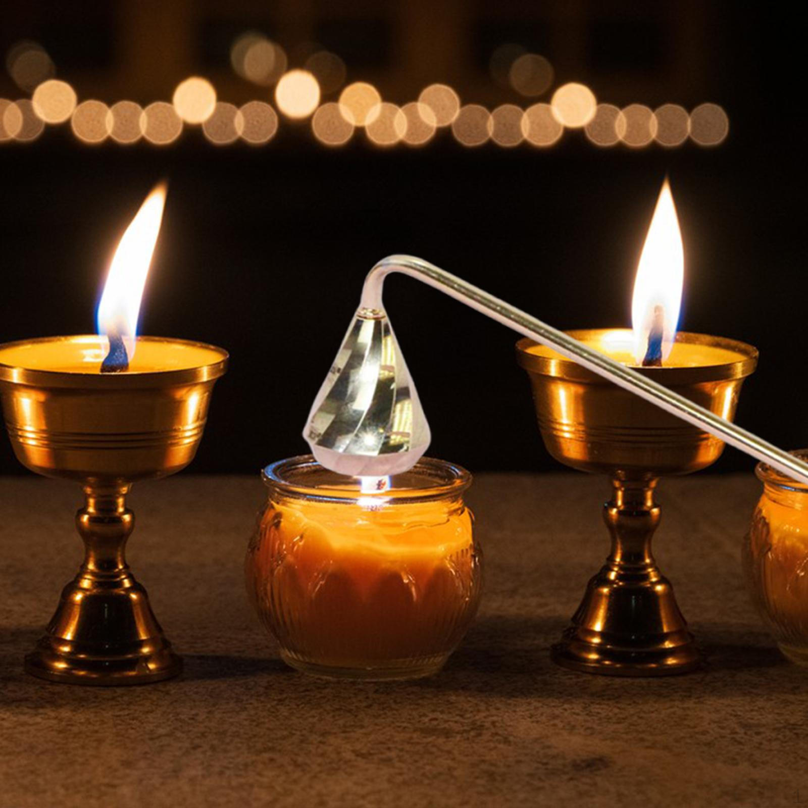 

Candle Wick Trimmer Bell Shaped 9inch Long Accessory Multifunctional with Handle Golden